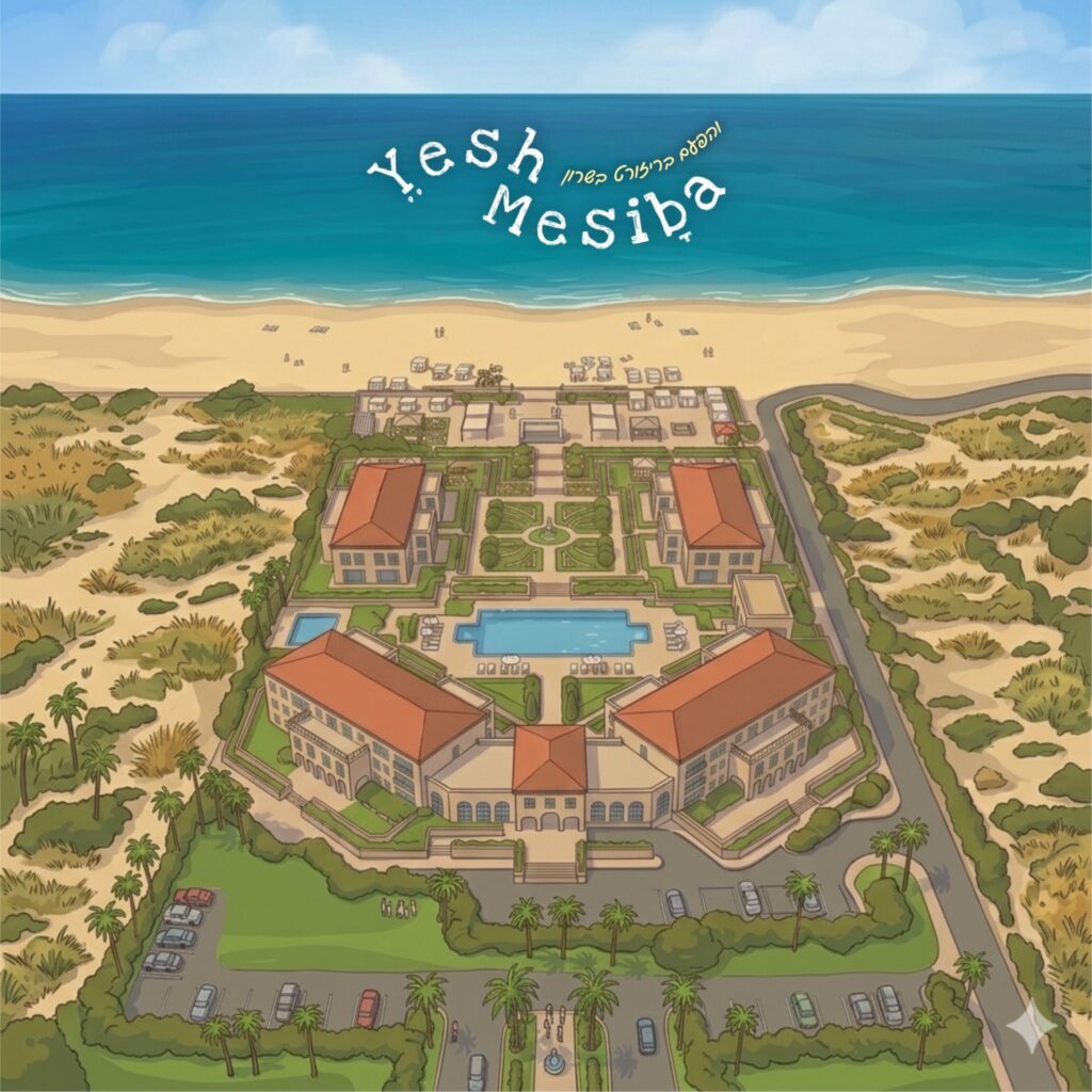 מסיבת חוף כחול לבן ביום העצמאות בשרון.