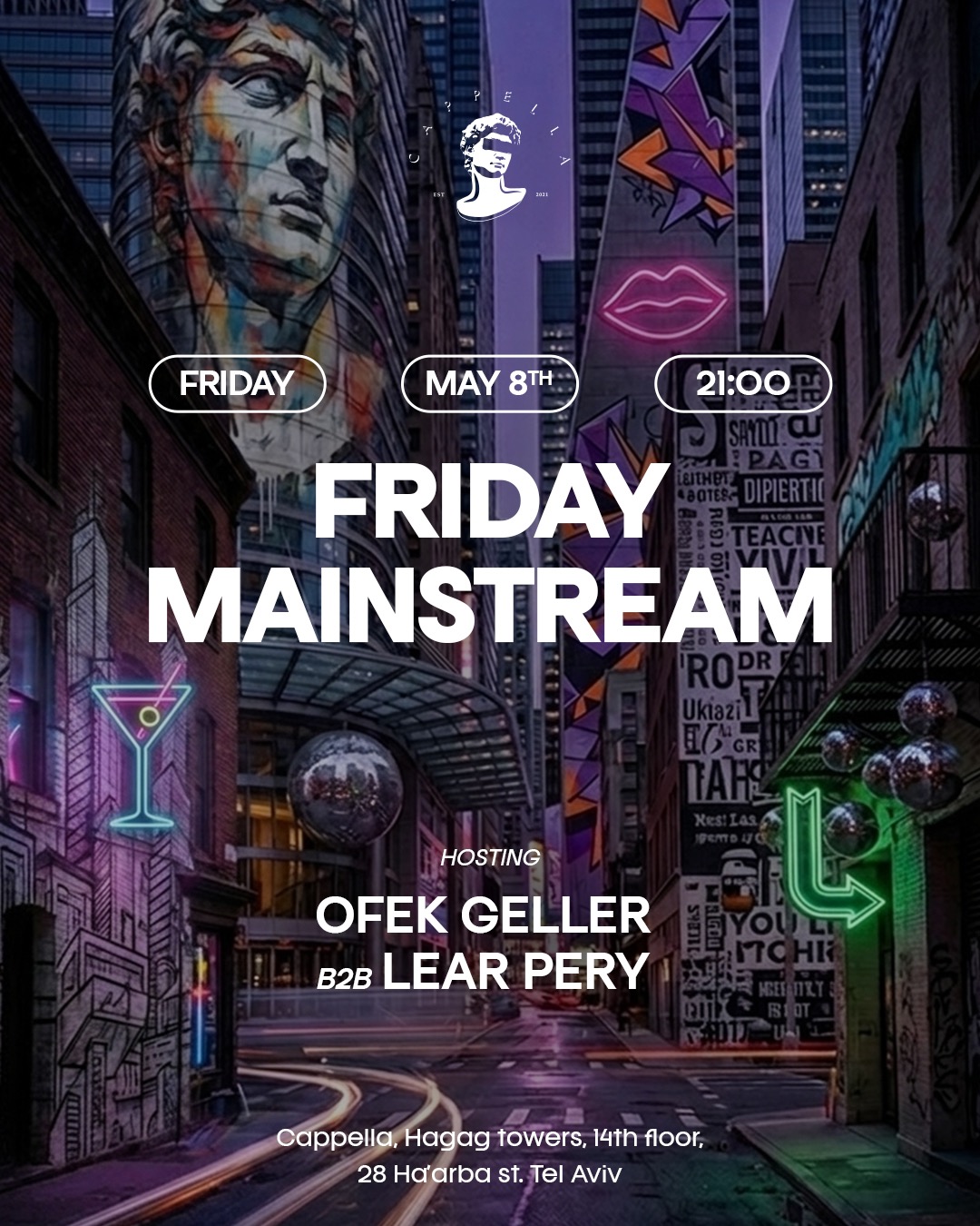 08.05 | Friday Mainstream - מסיבת מיינסטרים בקפלה