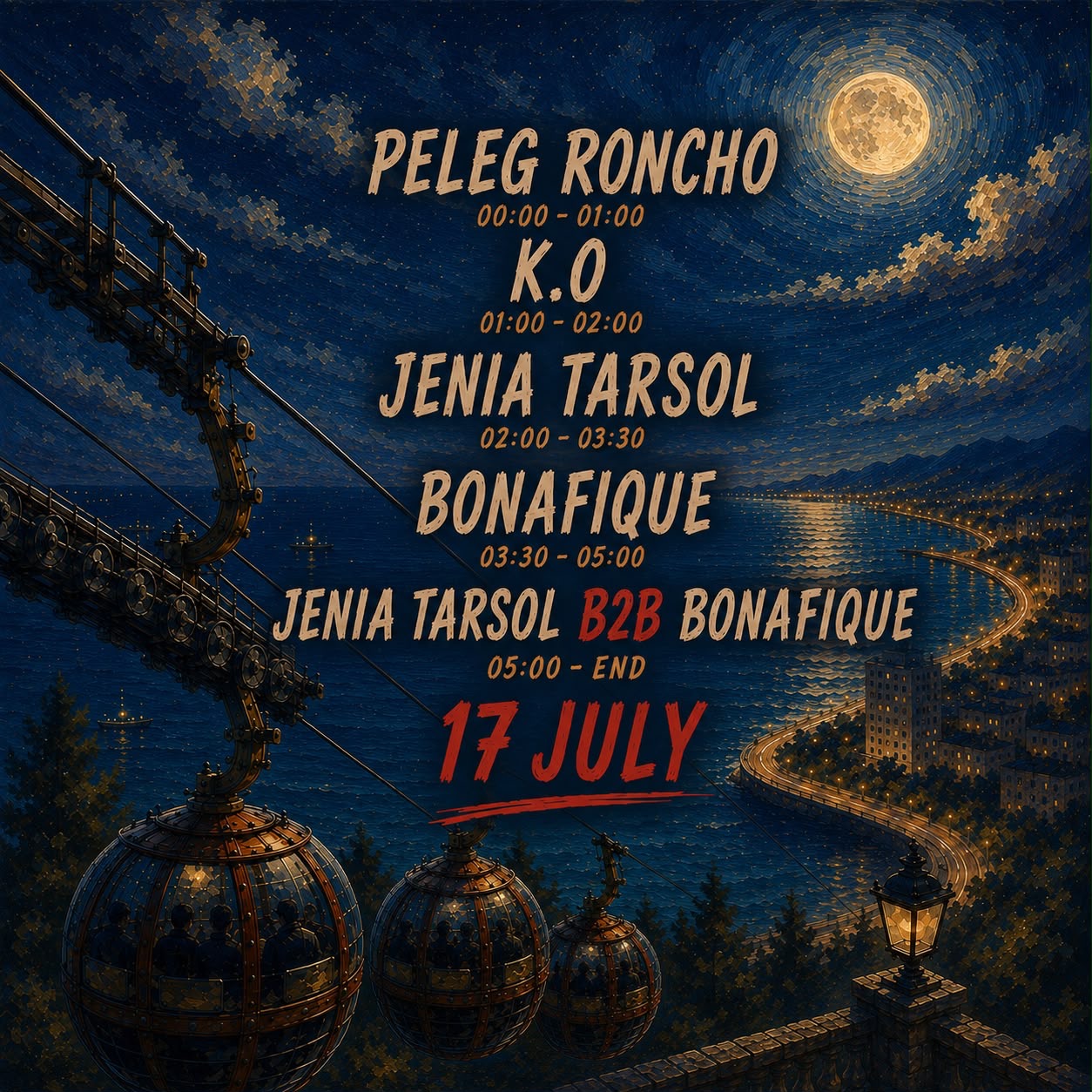 17.07 | Jenia Tarsol & Bonfik - מסיבת טכנו בחיפה
