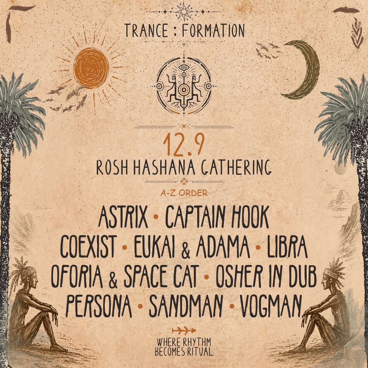 12.09 | Trance:Formation - מסיבת טבע עם אסטריקס וקפטן הוק - ראש השנה