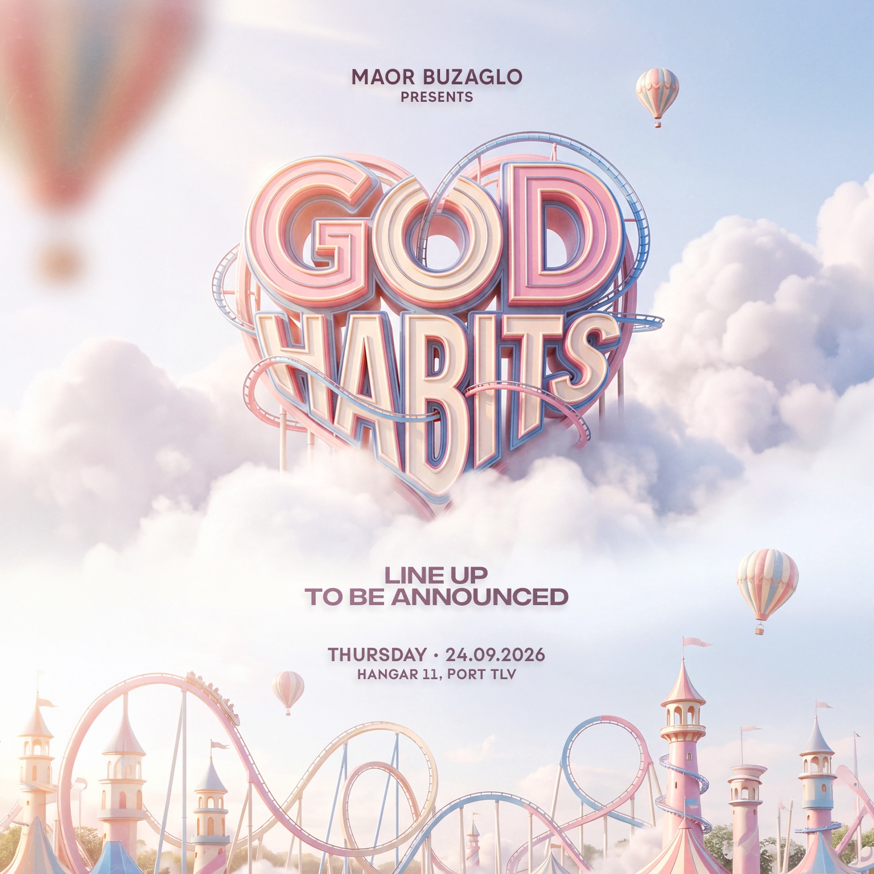 24.09 | BAD HABITS // HANGAR 11 - מופע השקה בהאנגר 11 עם מאור בוזגלו