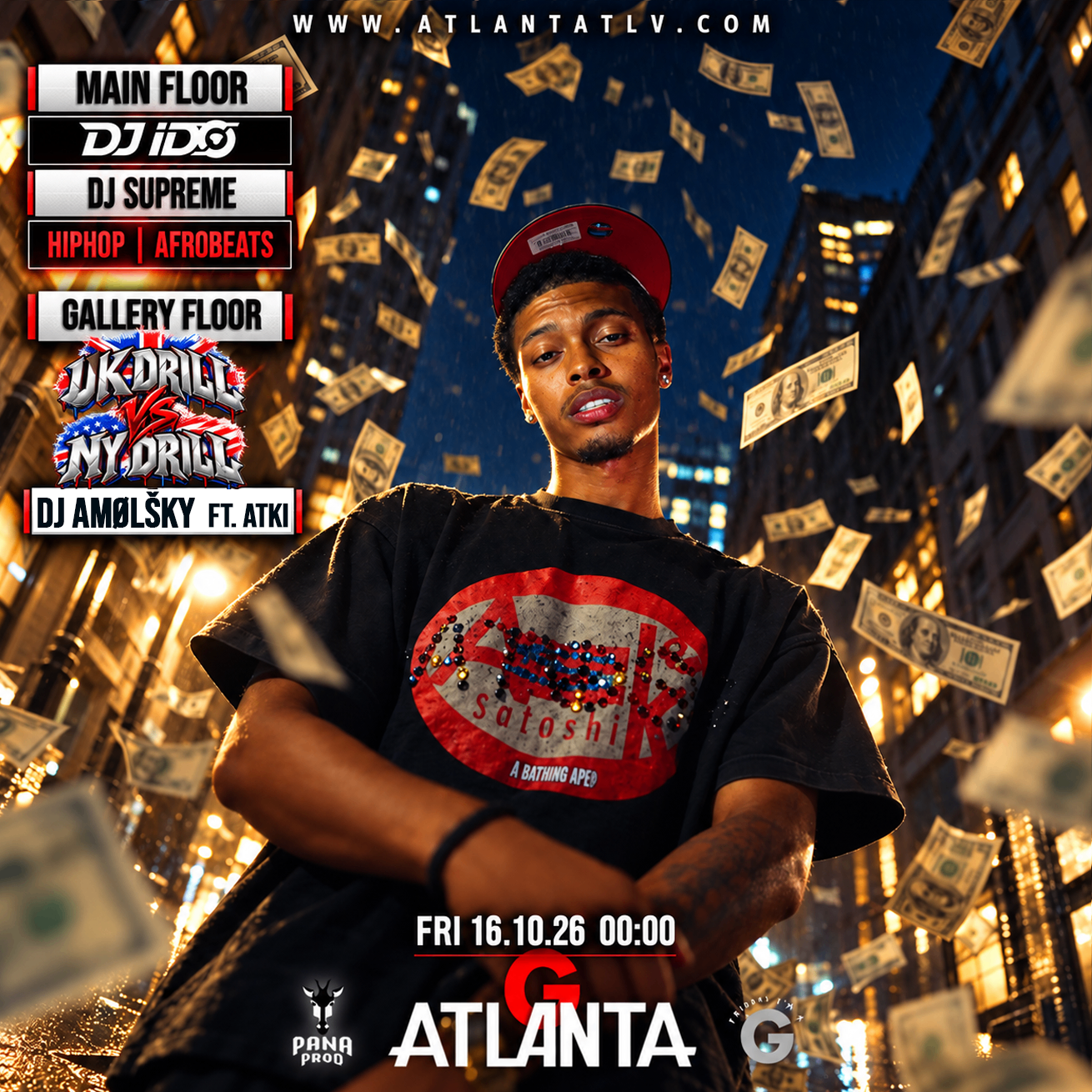 ATLANTA | מסיבת היפהופ בשישי במועדון אטלנטה תל אביב